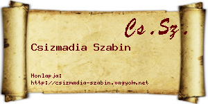 Csizmadia Szabin névjegykártya